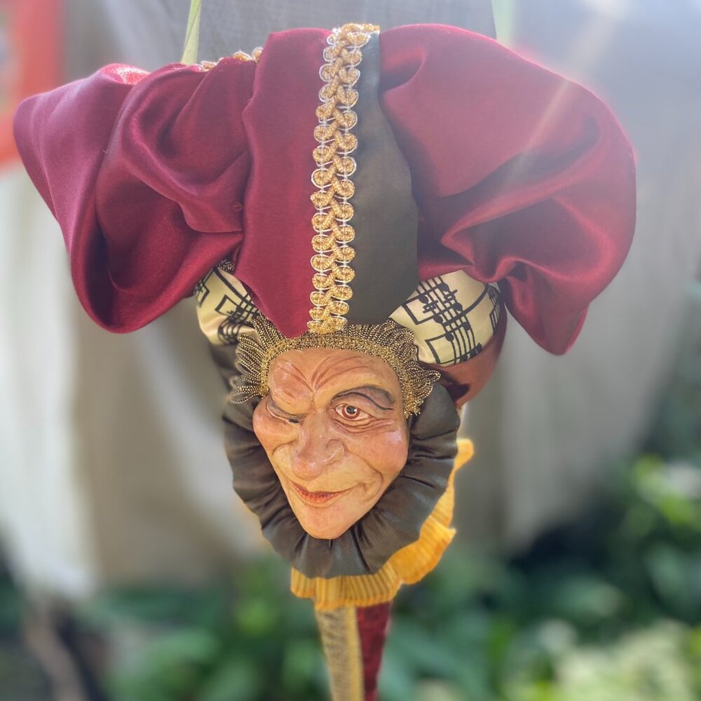 Vintage Wayne Kleski Katherines Collection Jester Cone Doll Retired - Picture 9 of 10